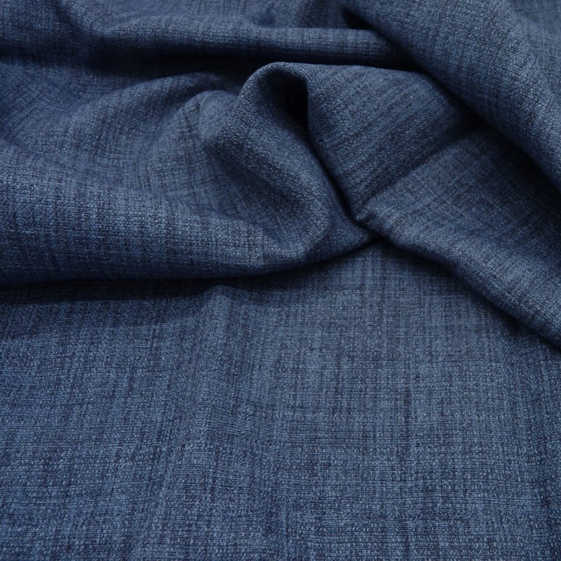 Close up of the rippled Prima fabric in Navy