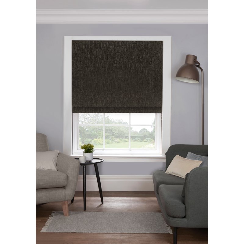 Gordon John Style Furnishings Made to Measure Roman Blinds Sevilla nero