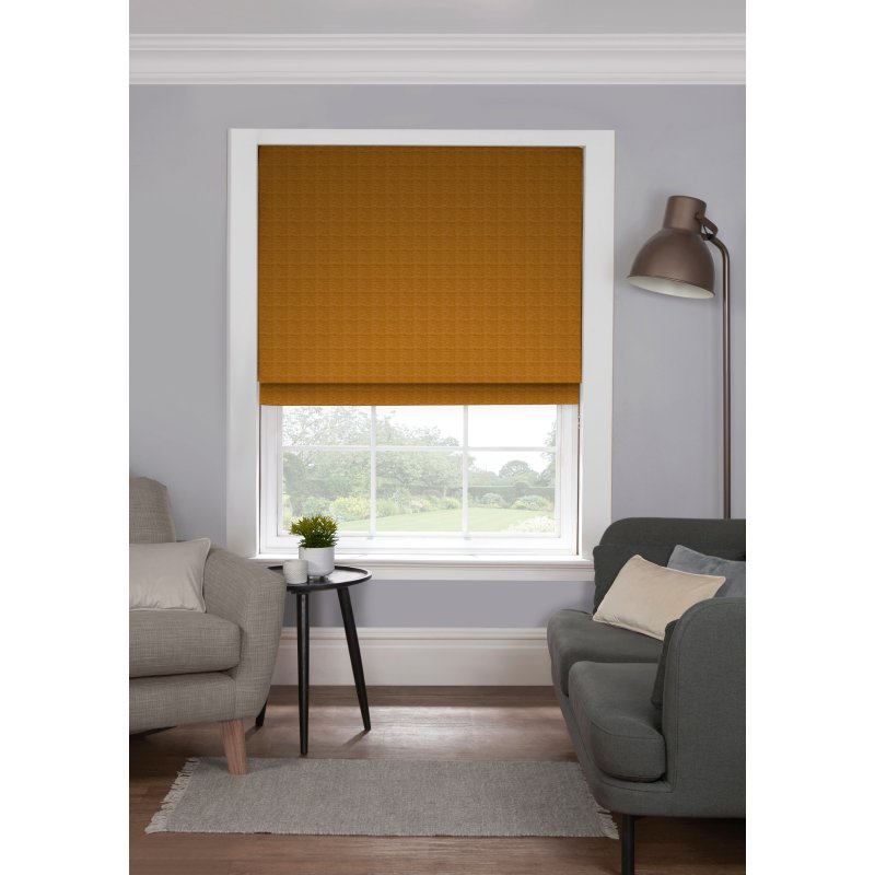 Gordon John Style Furnishings Made to Measure Roman Blinds Toulouse Ochre