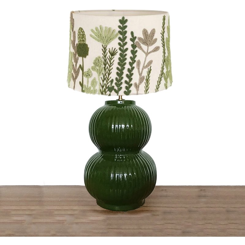 Aquarelle Home Tula Ceramic Moss Base With Harvest Shade