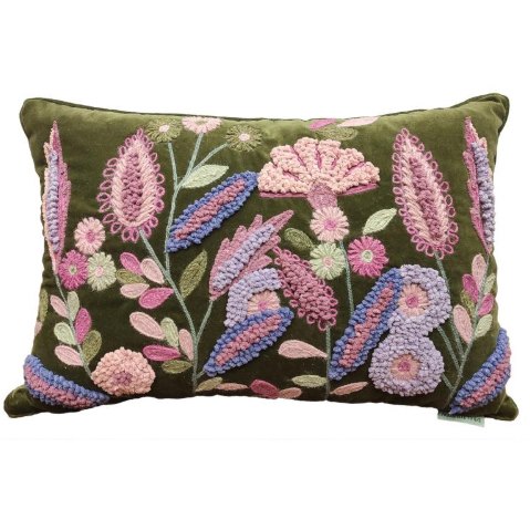 Aquarelle Home Phoebe Moss Velvet Cushion