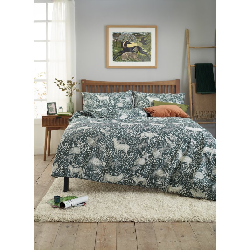 Deyongs Woodland Folk Duvet Cover Set Green