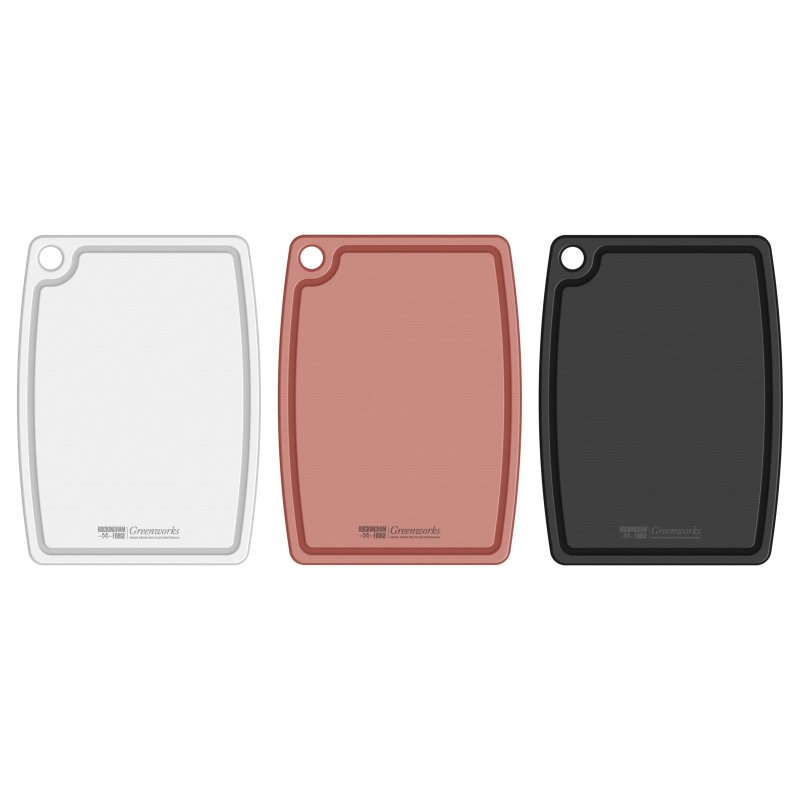 Greenworks Set Of 3 Cutting Boards Red/White/Black