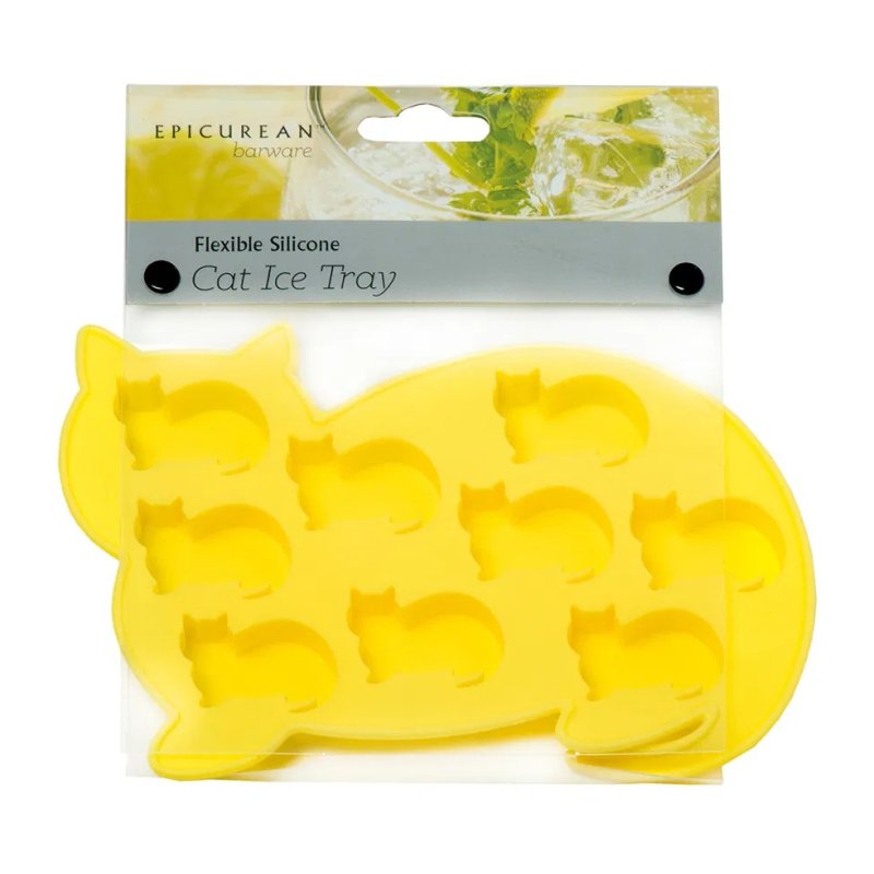Stow Green Stow Green Yellow Cat Ice Cube Tray