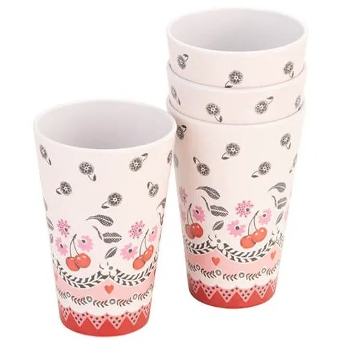 Cath Kidston Cath Kidston Cherry Set of 4 Melamine Tumblers
