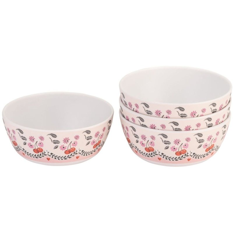 Cath Kidston Cath Kidston Cherry Set of 4 Melamine Cereal Bowls