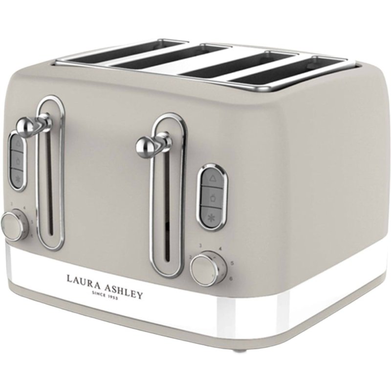 Laura Ashley Laura Ashley Dove Grey 4 Slice Toaster