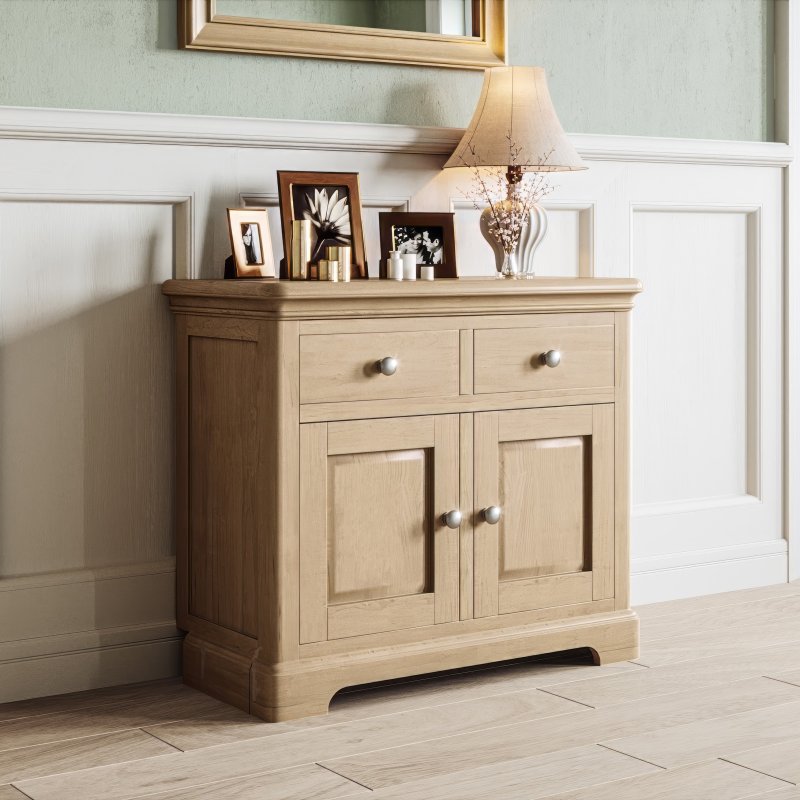 Broadway 2 Door 2 Drawer Sideboard In Oak lifestyle