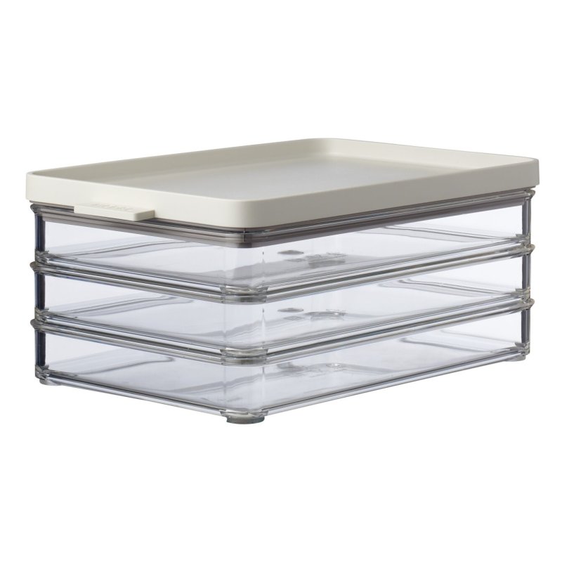 Mepal Mepal Ominia Nordic White 3 Layer Fridge Box