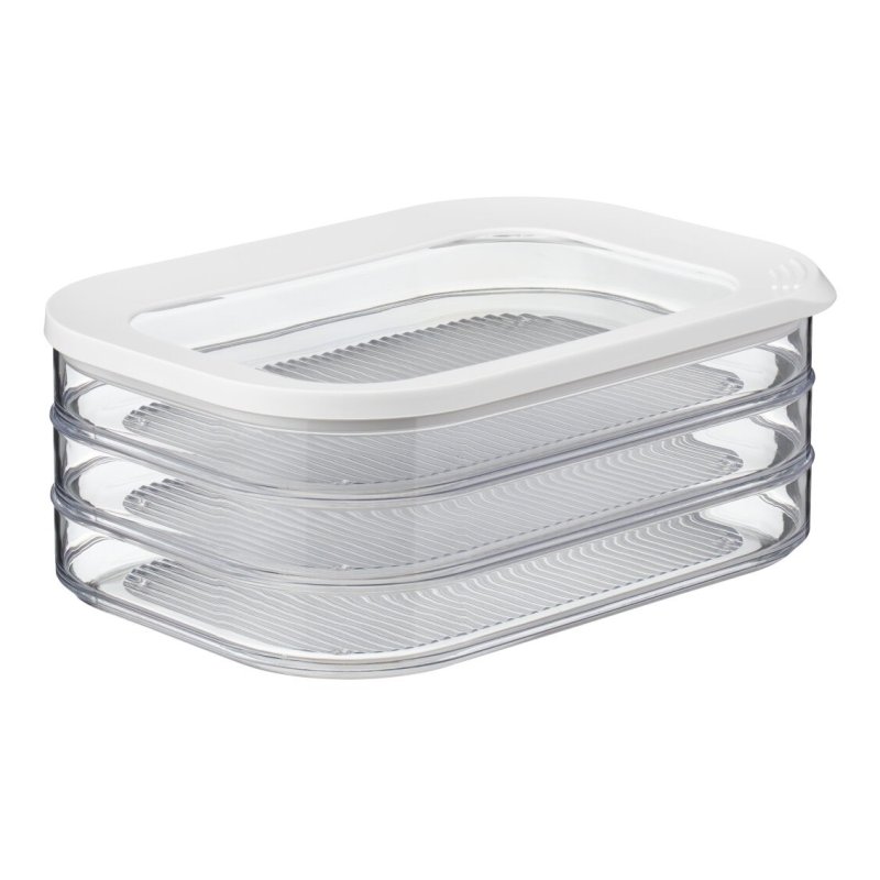 Mepal Mepal Modula White 3 Layer Fridge Storage Box