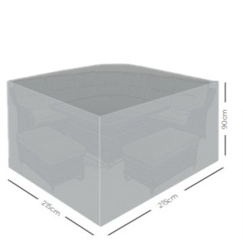 Norfolk & Co Small Corner Garden Furniture Cover white background