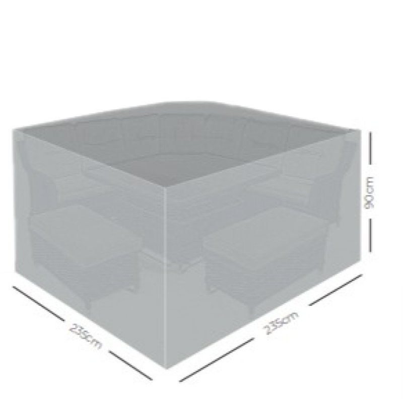 Norfolk & Co Large Corner Garden Furniture Cover white background