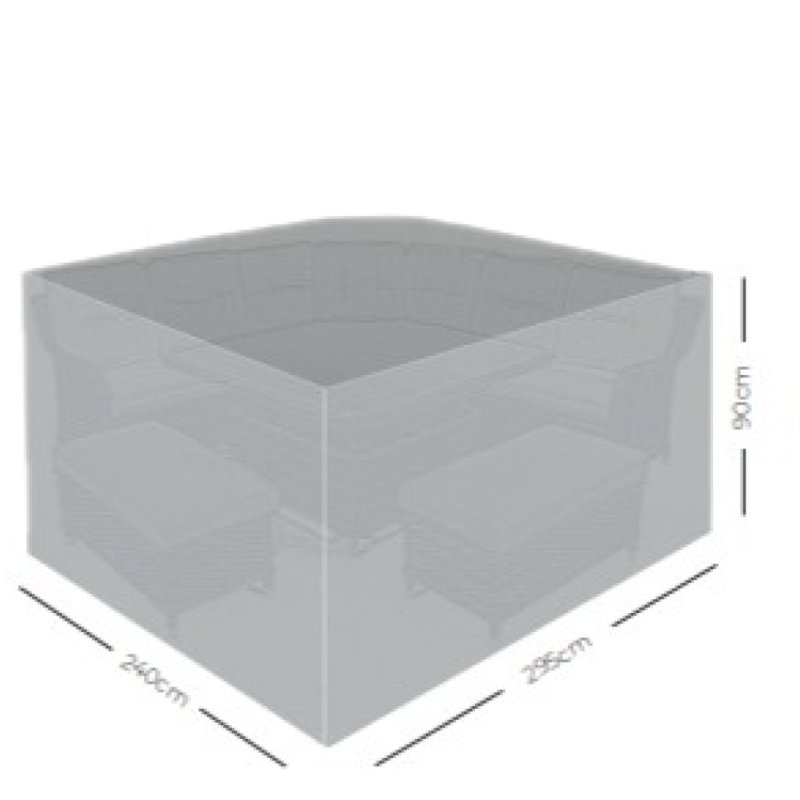 Norfolk & Co Extra Large Corner Garden Furniture Cover white background
