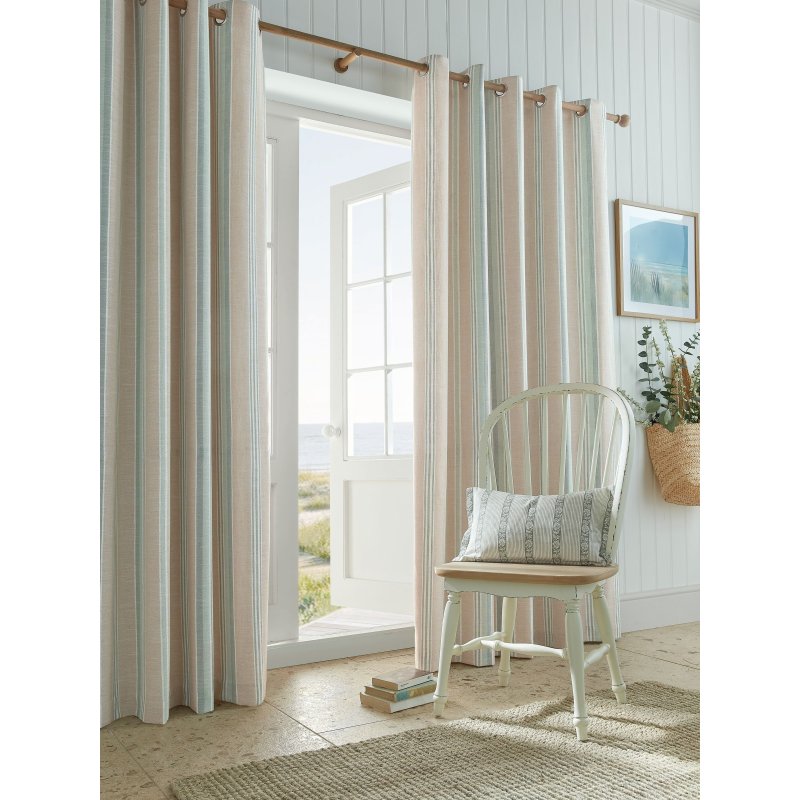 Laura Ashley Laura Ashley Sage Wickham Stripe Curtains
