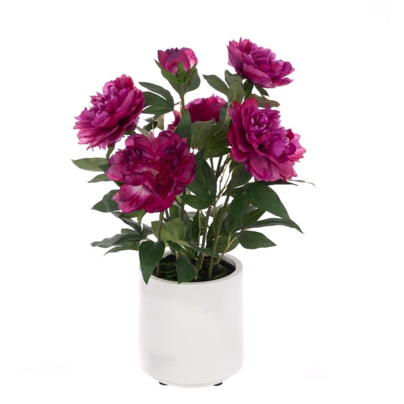 Floralsilk Peony In A Pot 57cm