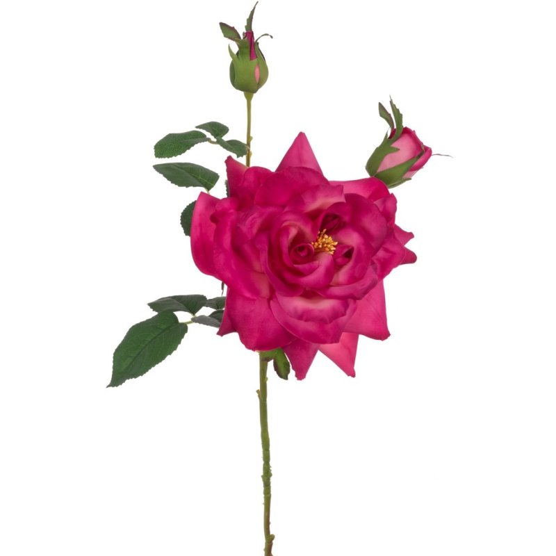 Floralsilk Reflex Petal Rose Spray Deep Pink