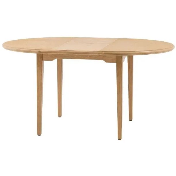 Gallery Direct Malvern Round Extending Dining Table white background