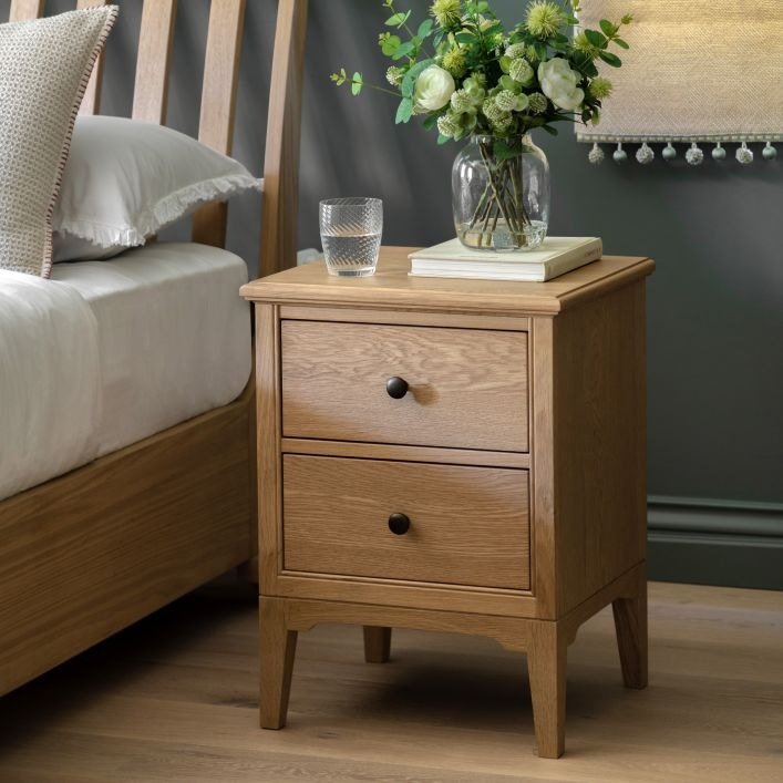 Gallery Direct Malvern 2 Drawer Bedside Table lifestyle
