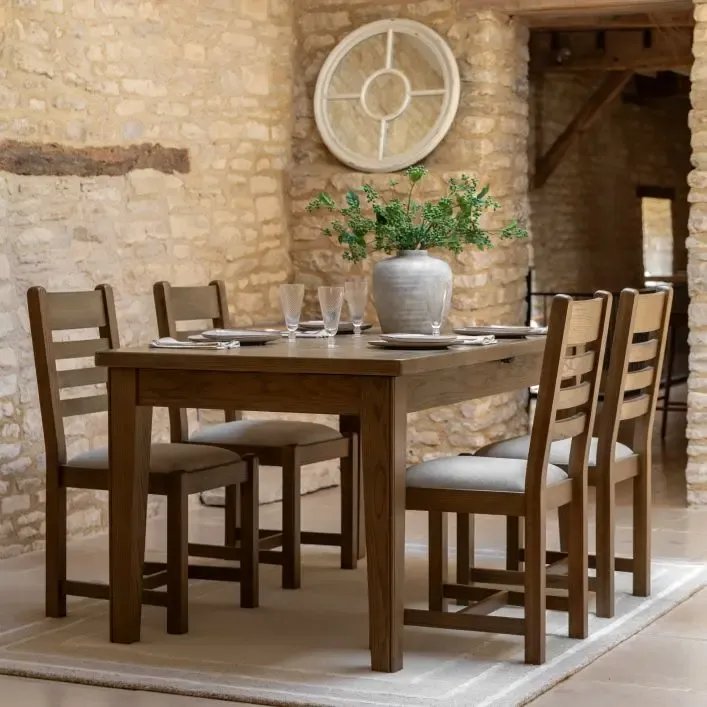 Gallery Direct Hardwick 1.6m Extending Dining Table lifestyle