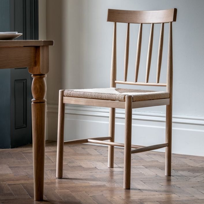 Gallery Direct Eton Woven Dining Chair Pair In Natural lifestyle
