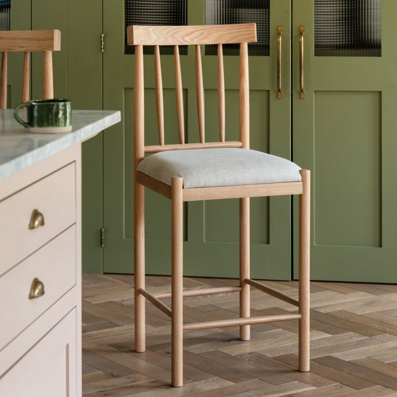 Gallery Direct Gallery Direct Eton Upholstered Bar Stool Pair in Natural