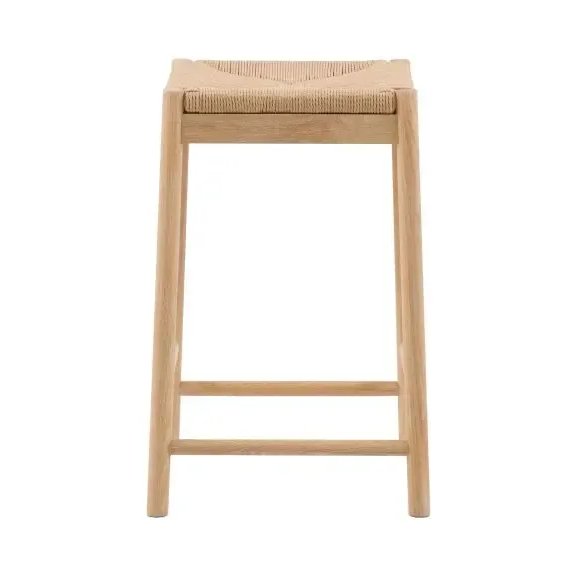Gallery Direct Eton Woven Bar Stool Pair In Natural white background