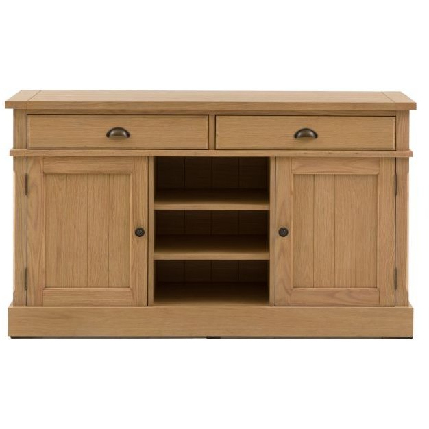 Gallery Direct Eton 2 Door 2 Drawer Sideboard In Natural white background