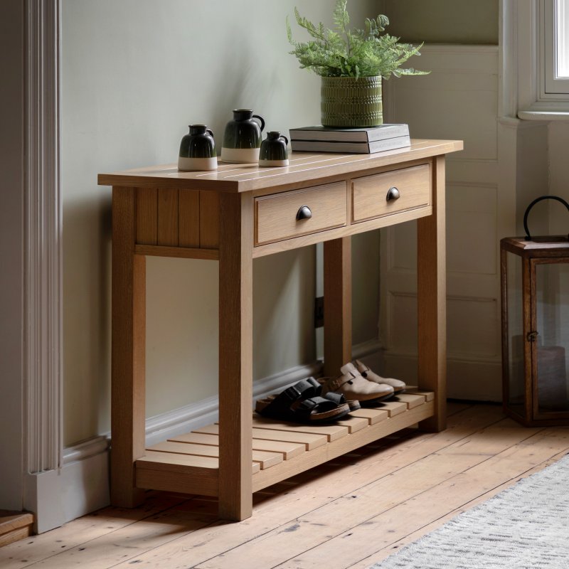Gallery Direct Gallery Direct Eton 2 Drawer Console Table in Natural