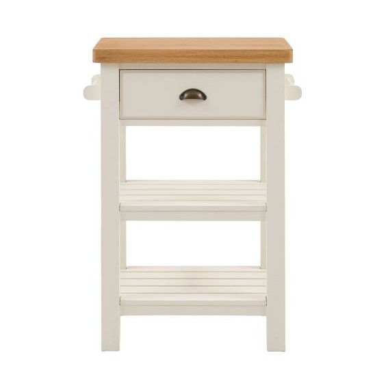 Gallery Direct Eton Butchers Block In White white background