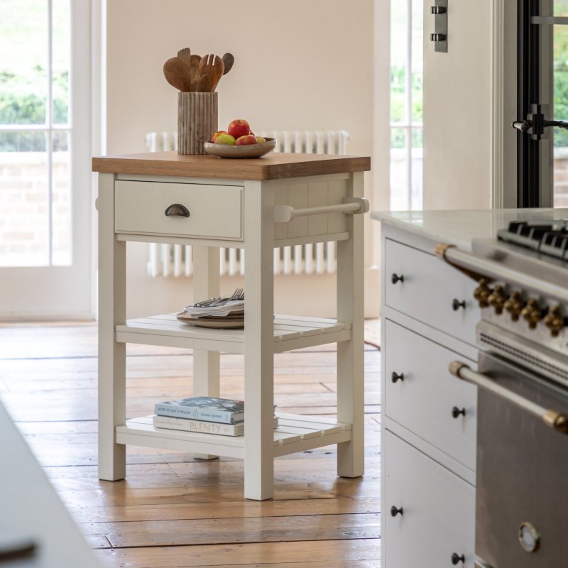 Gallery Direct Gallery Direct Eton Butchers Block in White