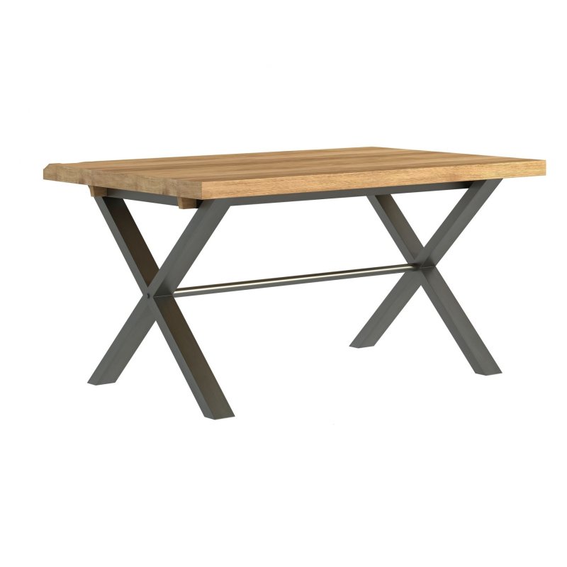 Fusion Oak 1.5m Dining Table white background