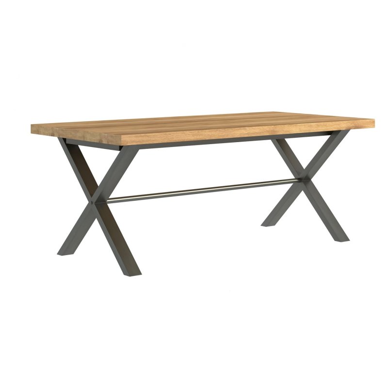 Fusion Oak 1.9m Dining Table white background