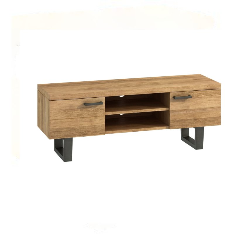 Fusion Oak TV Unit white background
