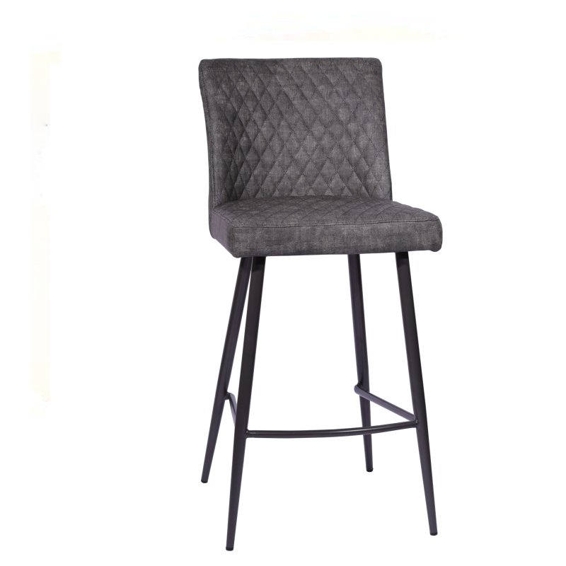 Fusion Oak Bar Stool In Graphite white background