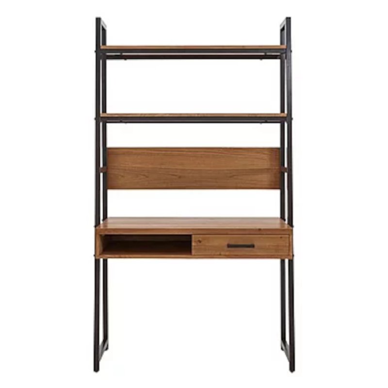 Fusion Oak Wall Desk white background