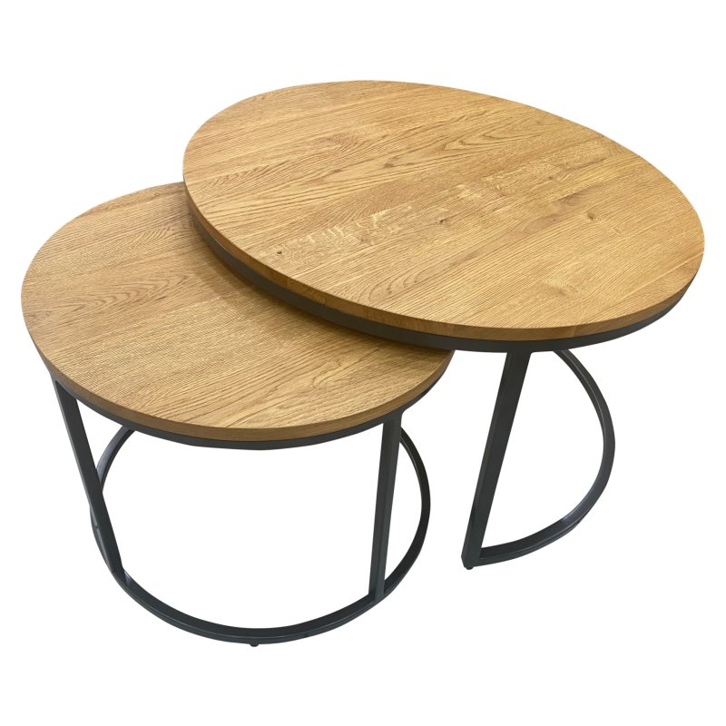 Trend Round Nest Of Coffee Tables white background