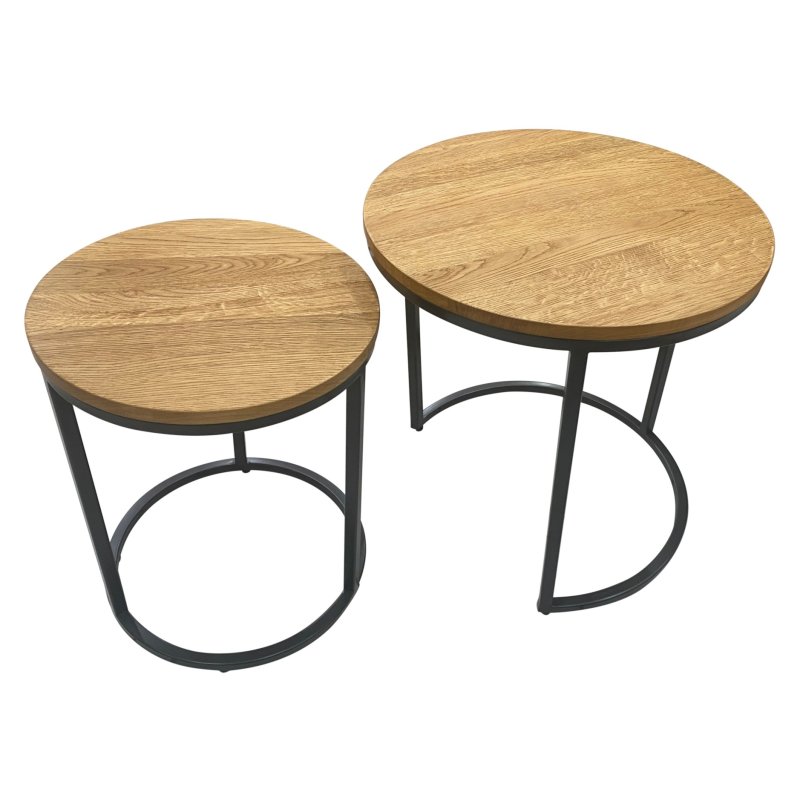 Trend Round Nest Of Lamp Tables white background