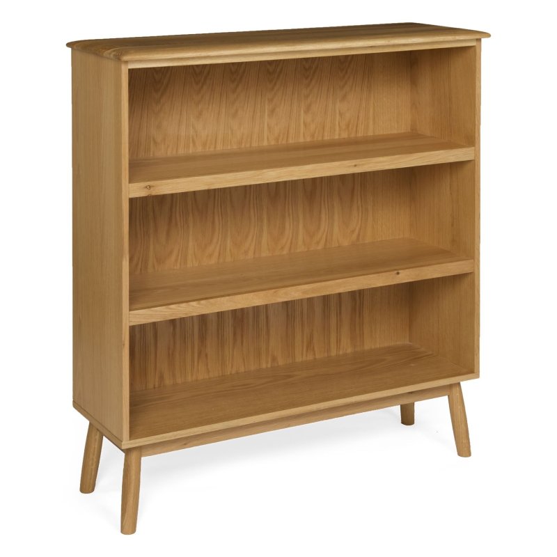 Malmo Wide Bookcase white backgrounf