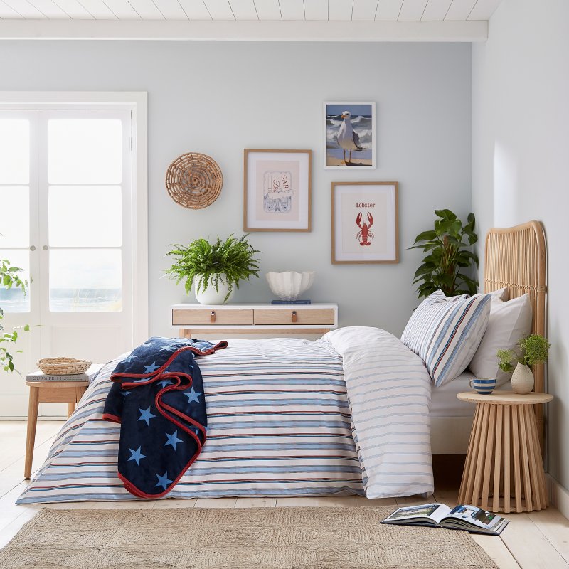 Helena Springfield Helena Springfield Elwood Stripe Blue Duvet Cover Set