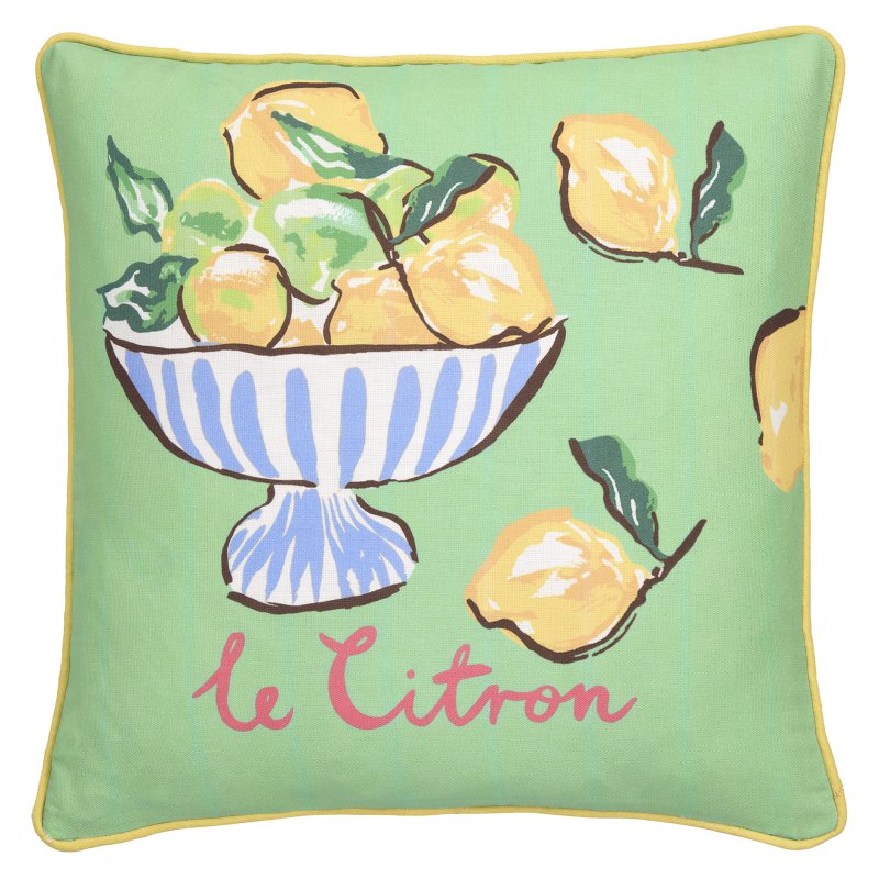Fusion Lemon Fruit Bowl Outdoor Cushion Multi