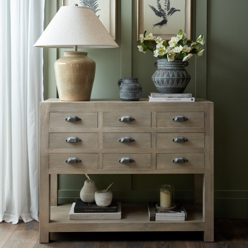 Aldiss Own Hatton 9 Drawer Chest with Shelf