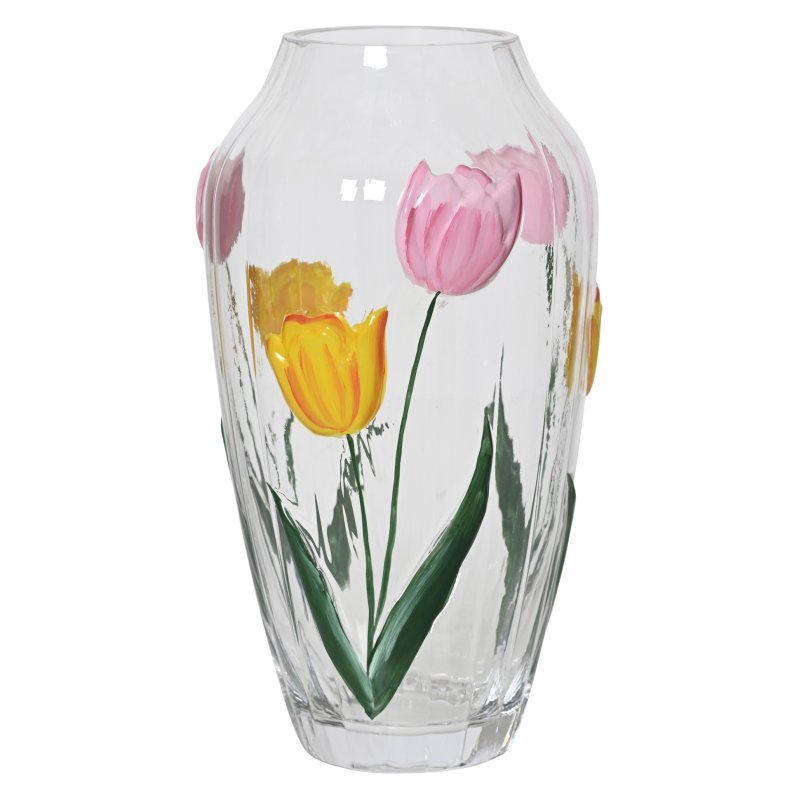 Kaemingk Painted Flowers Vase