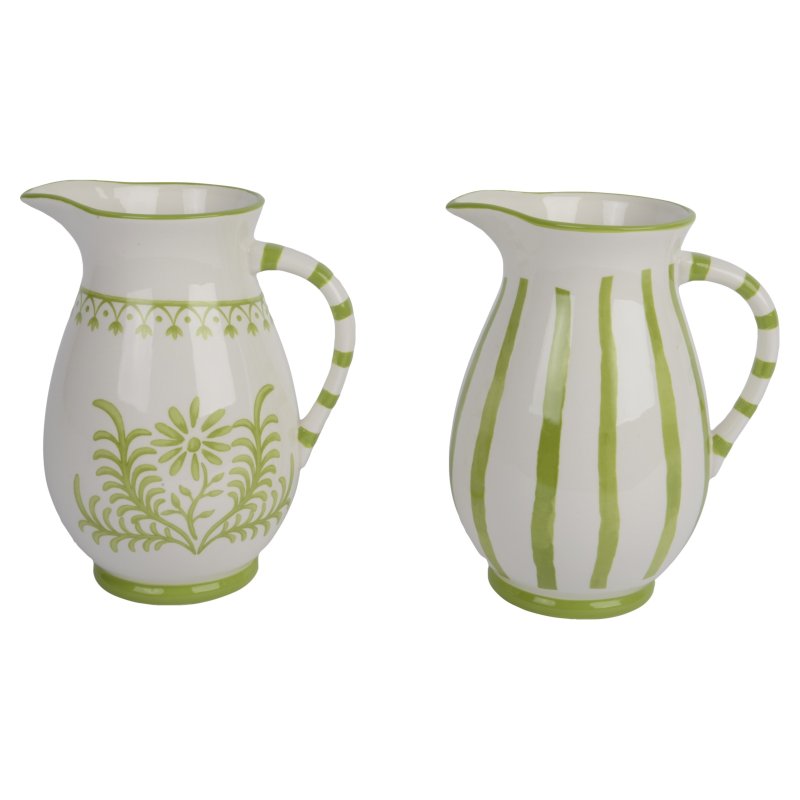 Kaemingk Green Glazed Floral Vase