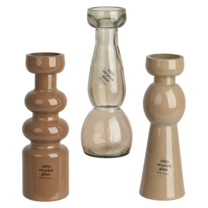 Kaemingk Recycled Glass Candlestick