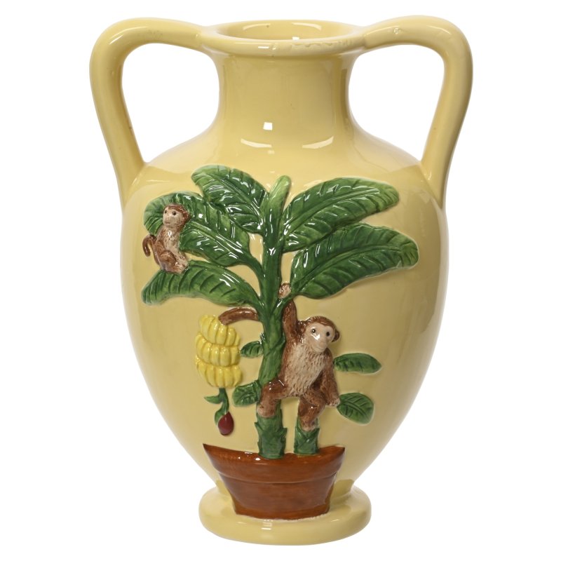 Kaemingk Shiny Banana Tree Vase