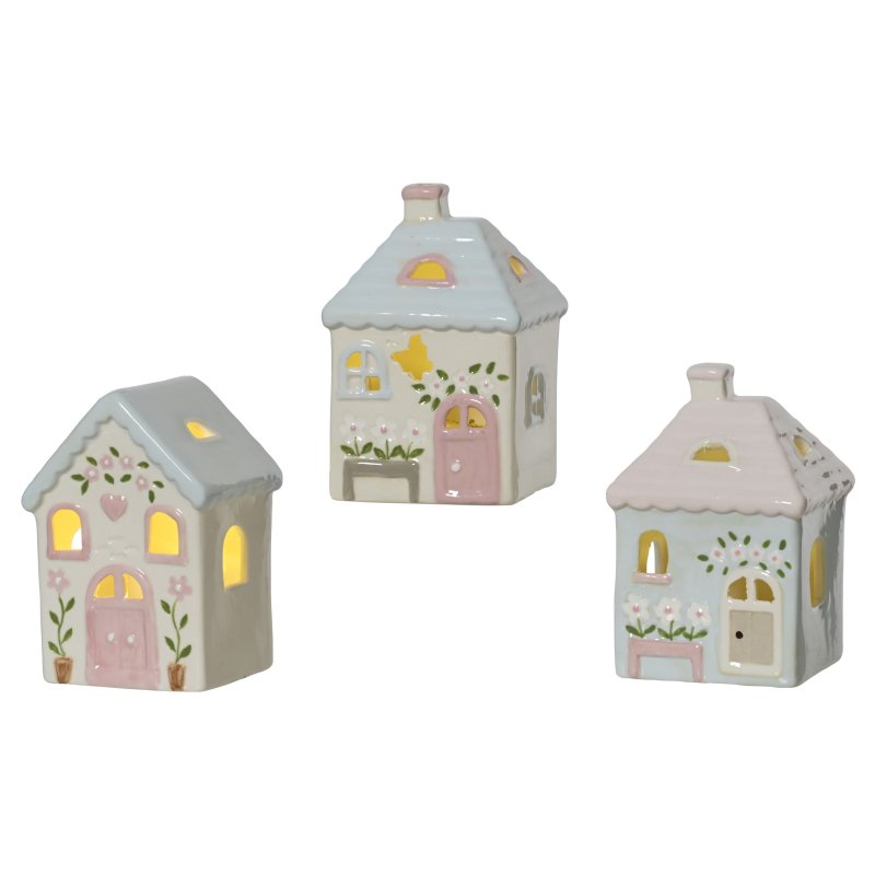 Kaemingk Patterned Cottage Tea Light Holder