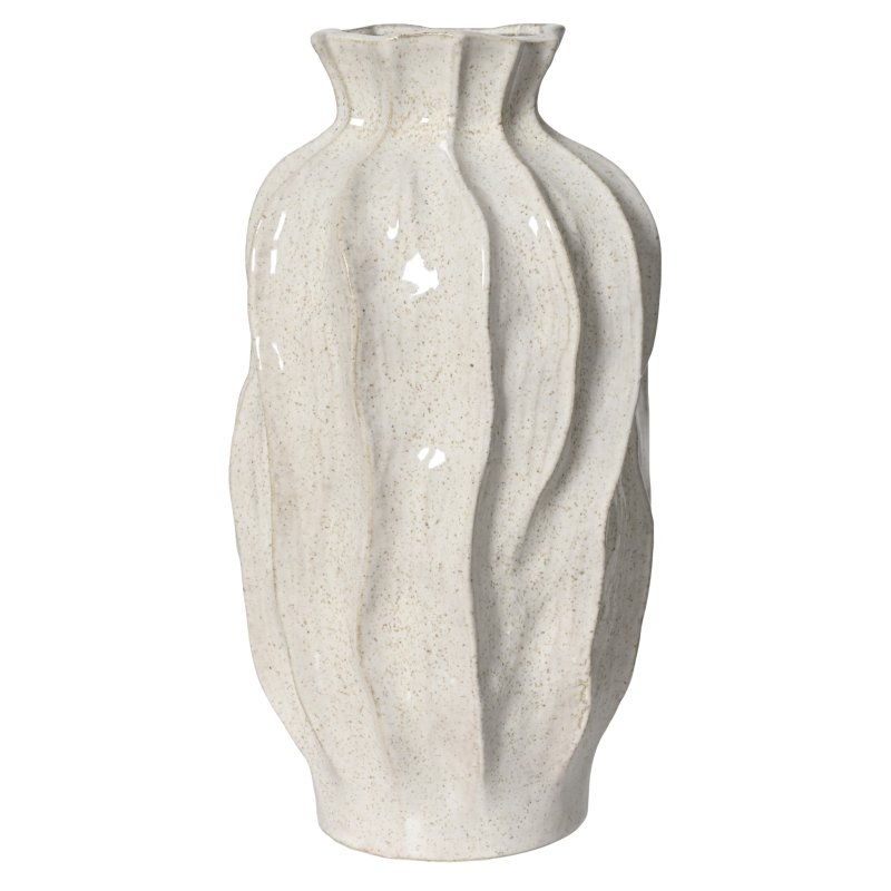 Kaemingk Off White Textured Vase