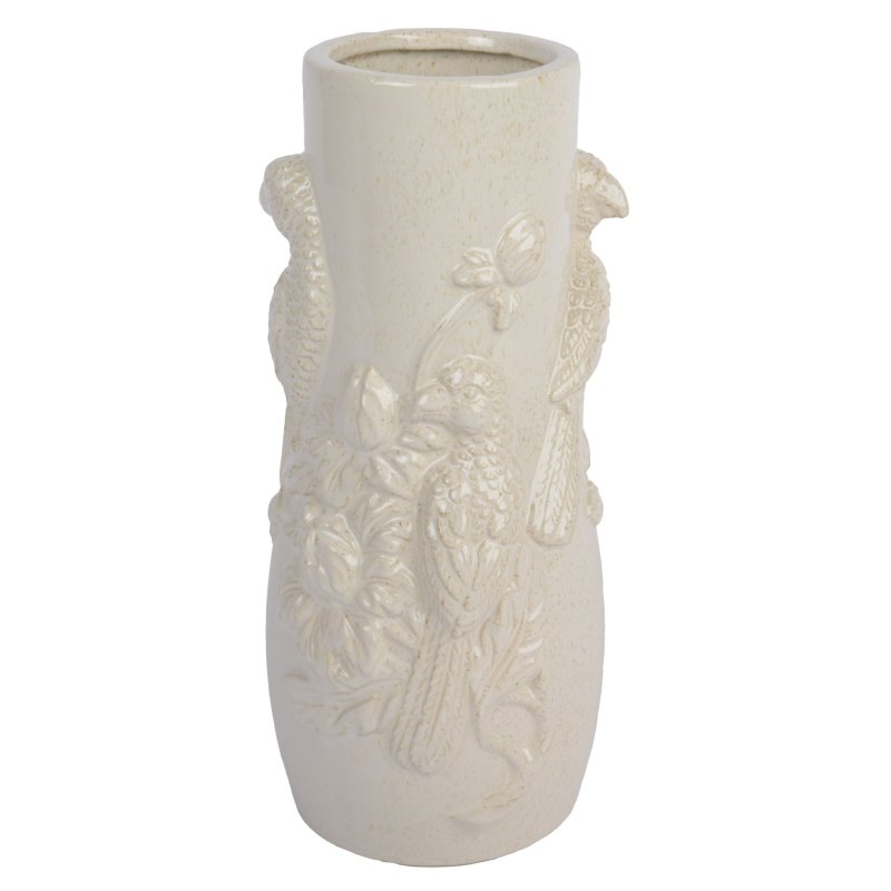 Kaemingk Birds Glazed Vase