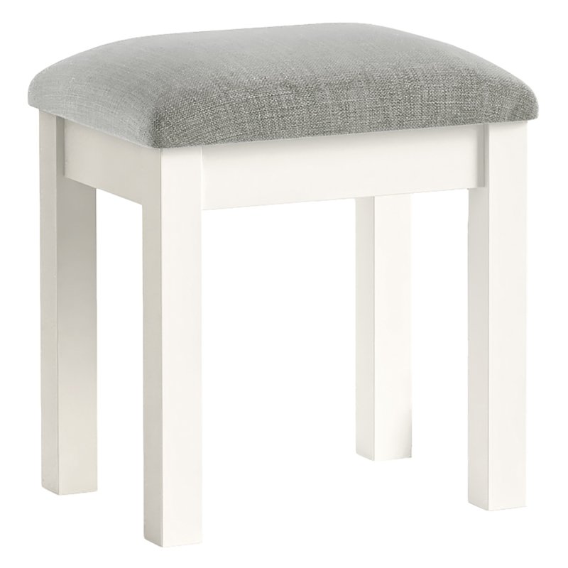 Aldiss Own Burgundy Off White Stool