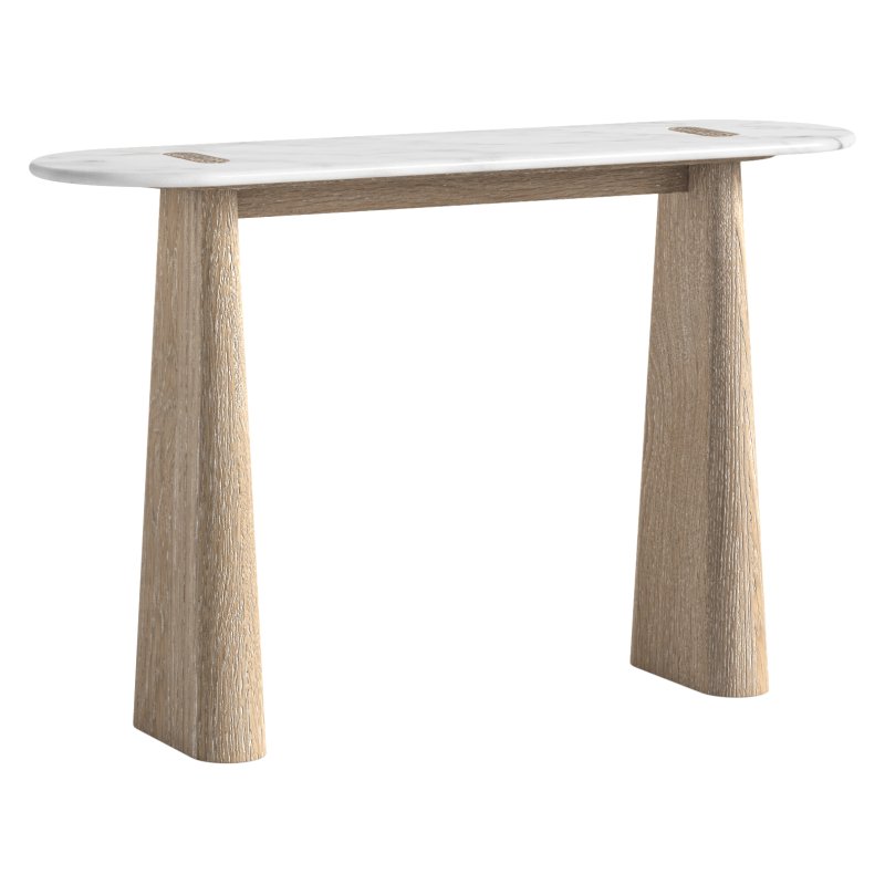 Aldiss Own Portobello Console Table with Travertine Top